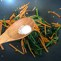 清炒菠菜胡萝卜的做法图解11