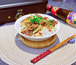 洋葱牛肉盖浇饭#李锦记旧庄蚝油鲜蚝鲜煮#的做法