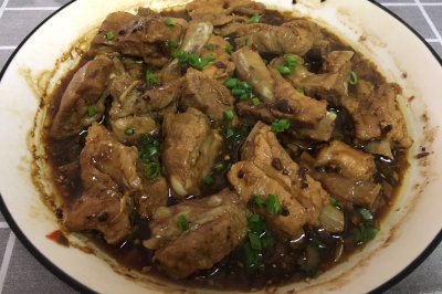 豉汁蒸排骨（熬豆豉酱）