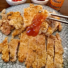 少油松脆香煎猪排