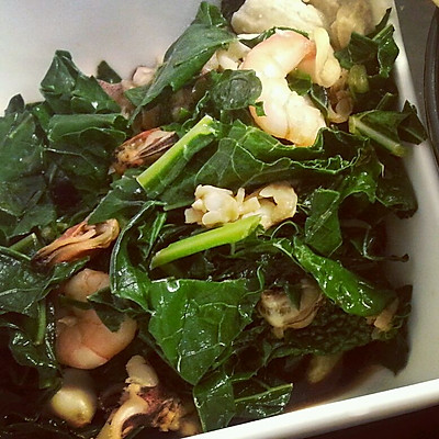 当羽衣甘蓝遇上海鲜