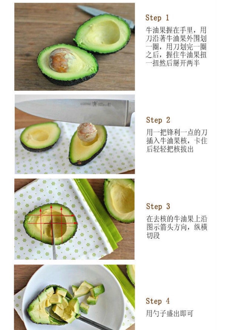 蜂蜜拌牛油果的做法图解2