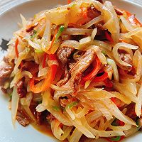 萝卜牛肉丝的做法图解8