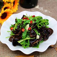 香菜拌木耳的做法图解7