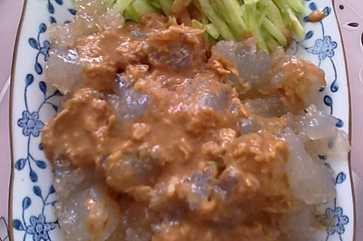 麻汁焖子