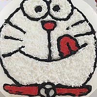 哆啦A梦生日蛋糕的做法图解5