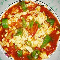 西红柿青椒炒鸡蛋的做法图解8