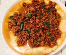 鸡蛋肉末蒸豆腐的做法