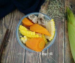 排骨玉米胡萝卜汤，美味又健康的做法