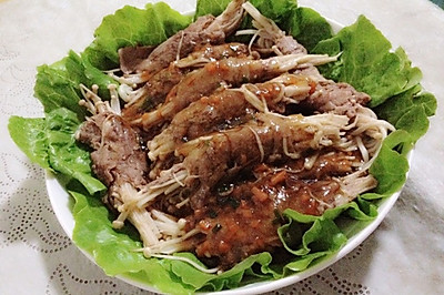 蚝油金菇牛肉卷
