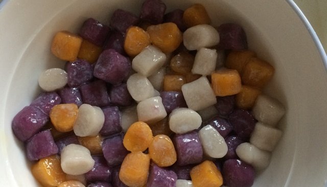 芋圆，地瓜圆，紫薯圆的做法