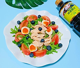 #珍选捞汁 健康轻食季#低脂又健康～均衡沙拉的做法