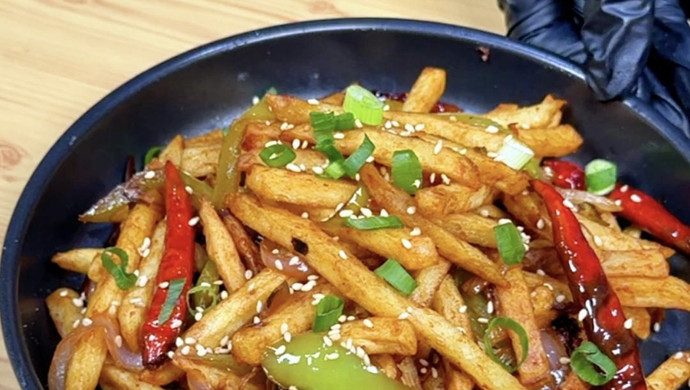 干锅椒香薯条