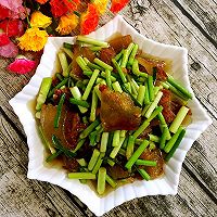 蒜苔炒腊肉的做法图解21