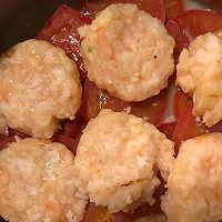 低脂无油高蛋白的【西红柿蒸虾饼】的做法图解6
