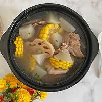 #开启冬日滋补新吃法#白萝卜莲藕玉米猪骨汤的做法图解8