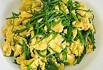 沙葱炒鸡蛋的做法