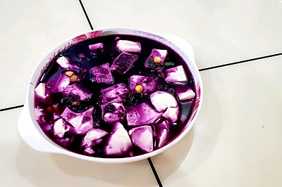 紫薯豆腐汤