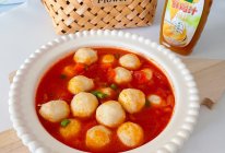 #鸡汁入家宴 感恩正当“食”#鸡汁番茄鱼丸的做法