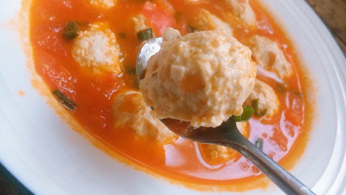 【可汤可菜】的番茄鸡肉丸
