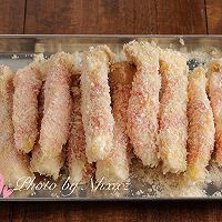 香炸杏鲍菇肉卷的做法图解2