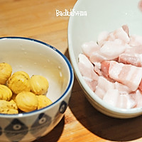 秋天的栗子，烧肉最香。@坏露露的露台食光的做法图解1
