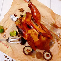 蜜汁烤全鸡#令人羡慕的圣诞大餐#的做法图解11