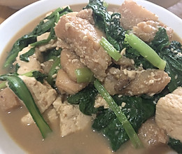 健康食谱|巴沙鱼炖豆腐小白菜的做法