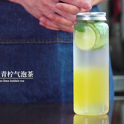 网红气泡水饮料【波波青柠气泡茶】配方窍门