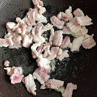 蒜苗五花肉炒粉坨的做法图解3