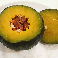 香肠南瓜盅的做法图解9
