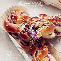 【紫薯麻花面包】把紫薯扭着吃的做法图解16