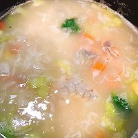 鸡胸肉虾仁时蔬粥的做法图解6