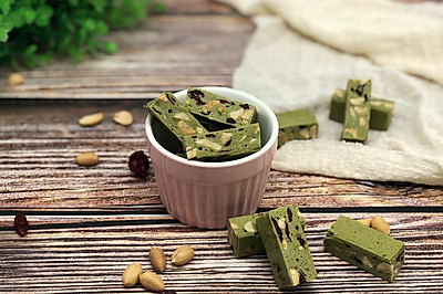 蔓越莓抹茶牛轧糖