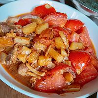 瘦肉土豆片炒番茄的做法图解4
