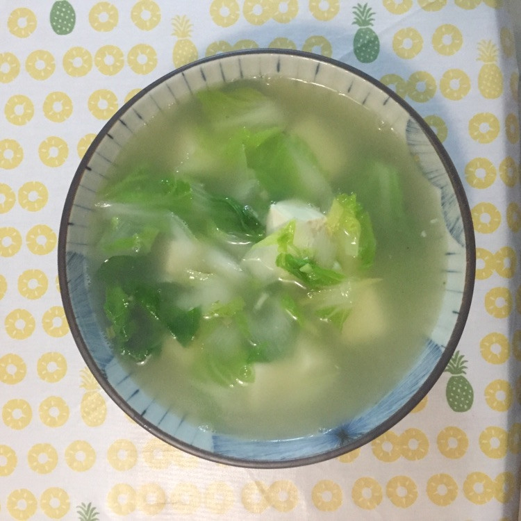 小白菜豆腐汤的做法