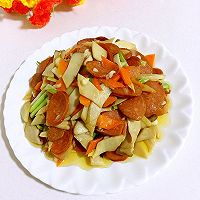 杏鲍菇炒火腿肠的做法图解13