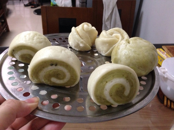 抺茶馒头