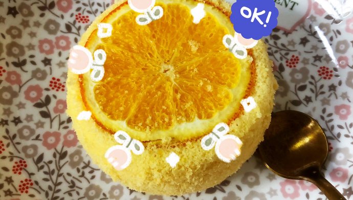 香橙口味蒸蛋糕