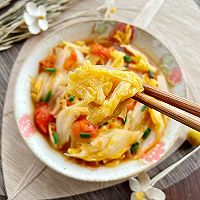 西红柿炒白菜的做法图解11