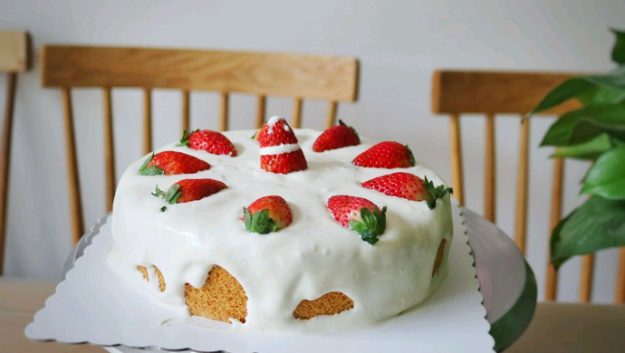草莓爆浆蛋糕(简易版)