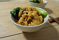 快手鸡胸肉炒饭的做法