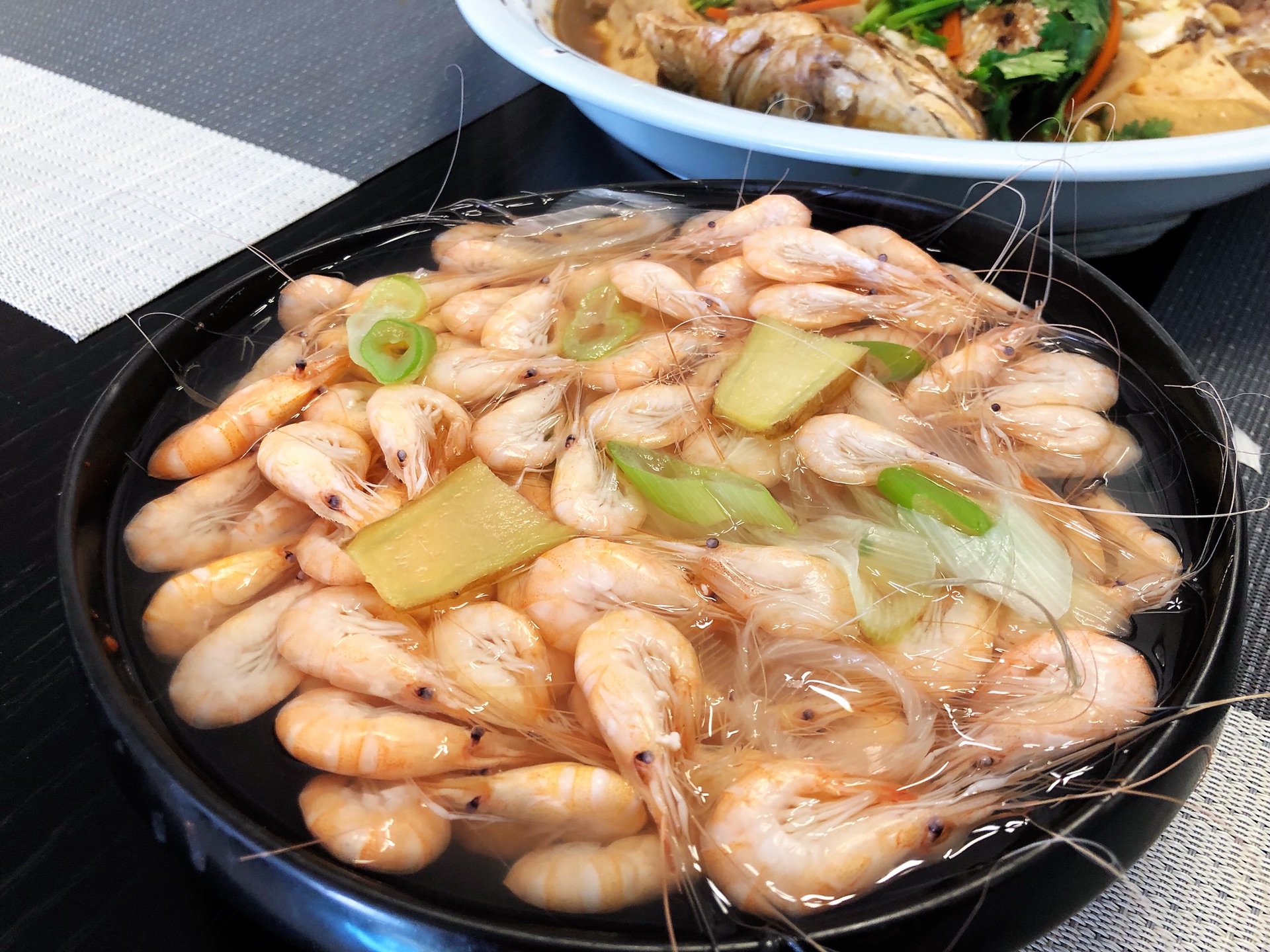 Braised river shrimp