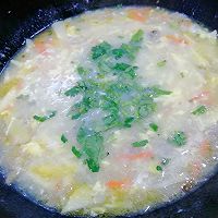 鲜笋脂渣蛋花疙瘩汤的做法图解11