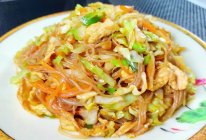 包菜炒粉丝的做法