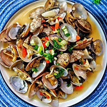 新鲜又甜味，紫苏炒花蛤