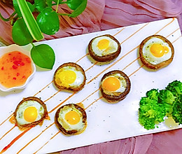 #憋在家里吃什么#简单营养的烤蘑菇鹌鹑蛋的做法