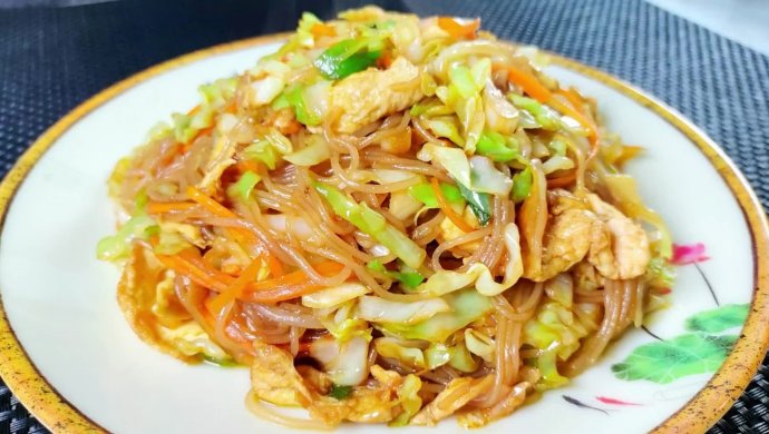 包菜炒粉丝
