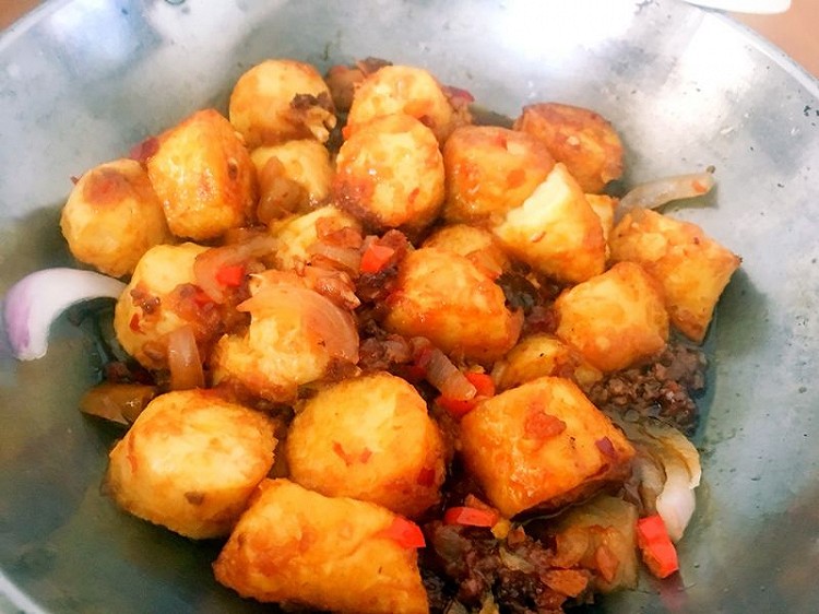 铁板豆腐（不需要铁板）的做法