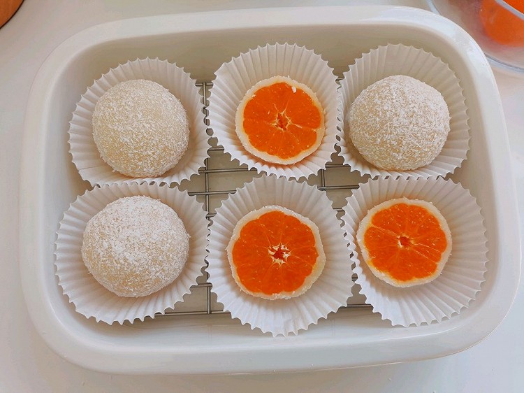糯叽叽一口爆汁的橘子糯米糍的做法
